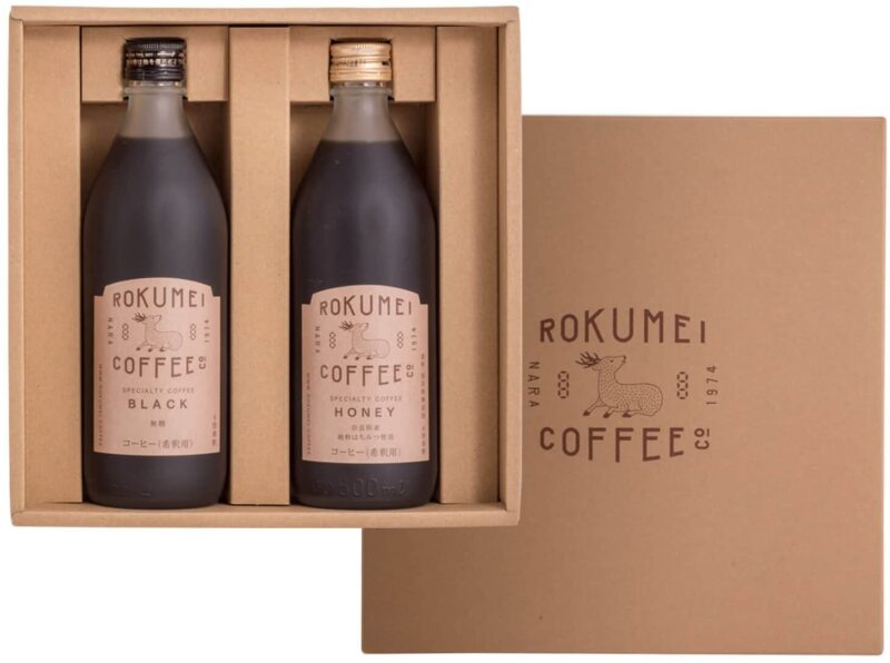 2. 高級「ROKUMEI COFFEE CO. コーヒー ギフト カフェベース 2本 セット」