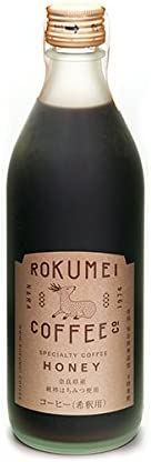 3.奈良県産のはちみつを使用した無添加コーヒー「ROKUMEI COFFEE CO. ( ロクメイコーヒー ) カフェベース 1本 ハニー 500ml 」